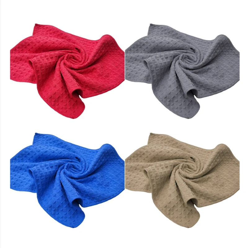 

Waffle-Weave Car Wash Towel Microfiber Drying Towel 15.7 inch x 15.7 inch