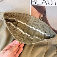 Plus Size Shorts For Women Summer 2025 New Arrival High Elastic Waist Loose Shorts Women Casual Drawstring Women's Short Pants - Image 6