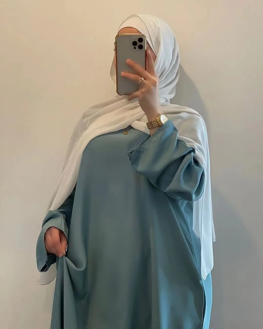 Satin Abaya Turkey Muslim Fashion Hijab Dress 8 Colors Closed Abayas for Women Dubai African Dresses Islam Clothing Kaftan Robe