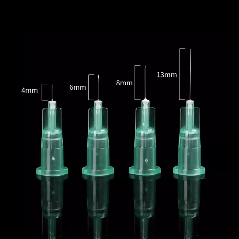 20pcs Superfine 32G 4mm 6mm 13mm Painless Small Needle Irrigator Eyelid Tool Parts For Teeth Disposable Syringes Tattoo Needles 6