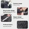 Plush Tissue Dispenser Plush Hangable Animal Car Tissue Holder 2 In 1 Car Tissue Box And Trash Can Decorative Organizer Black 5