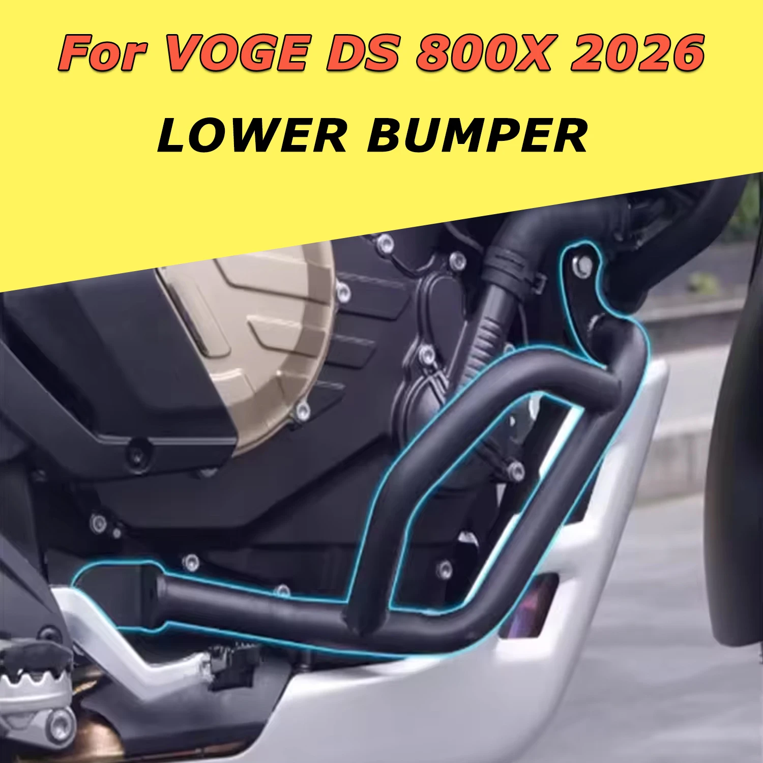 VOGE DS 800X 800DSX용 오토바이 개조 하부 범퍼 바디, 범퍼 하부 안..