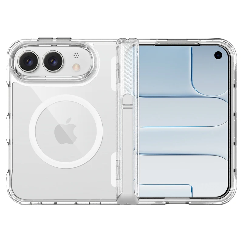 Duo Magnetic Crystal Clear Ultra-Slim Folding Case with Stand