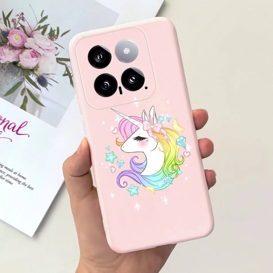 Sunflower Pattern Candy Color Soft Silicone Back Cover