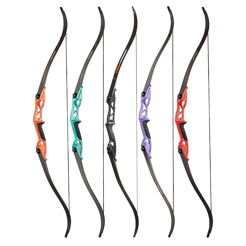 

30-50 lbs 56'' Black Recurve Bow Powerful Hunting Archery take down Bow Carbon Arrow with arrow Quiver RU Stock Clearance