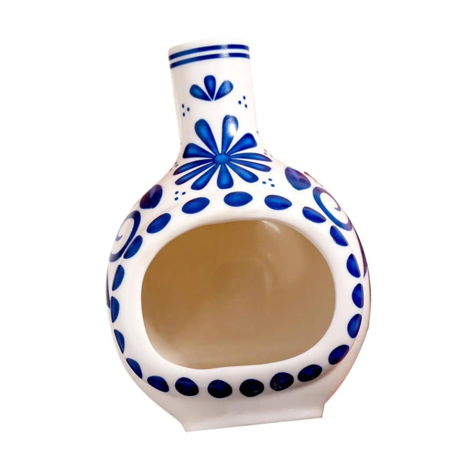 Blue and White Ceramic Incense Burner Smudge Stick Bowl for Cone & Stick