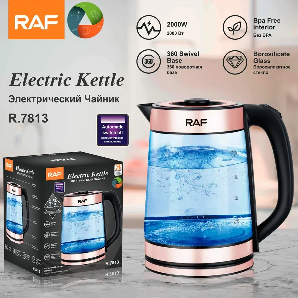 Electric Kettle Glass Hot Water Kettle, 1 Liter Water Warmer, BPA-Free Tea  Kettle, Auto Shut-Off & Boil Dry Protection - AliExpress