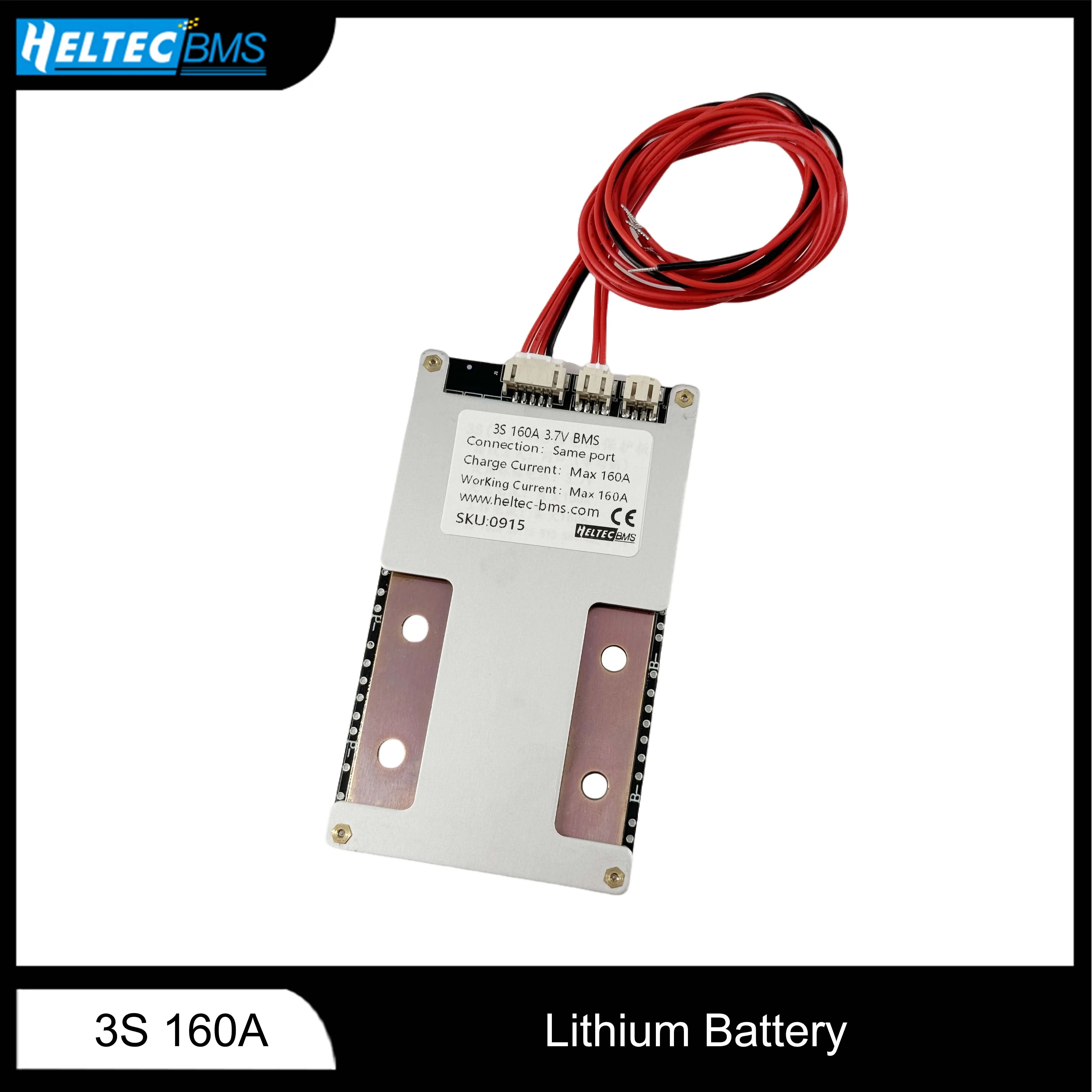 

Whosesale 12V Li-ion/Lifepo4 BMS 3S Balance 160A 18650 Battery Protection Board for 1500W motors/trawlers/marine propellers