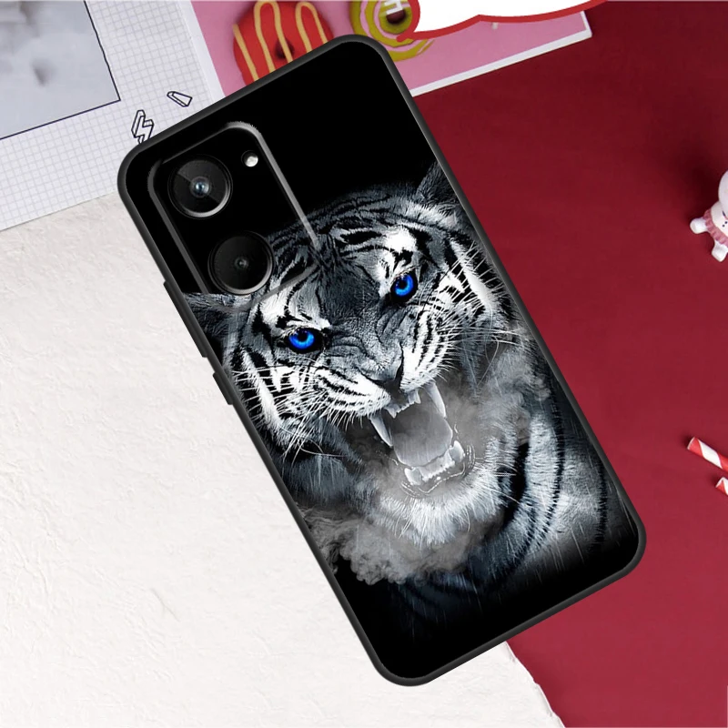 Wild Animal Design Protective Case with Lion, Wolf, Tiger, and Eagle Imagery
