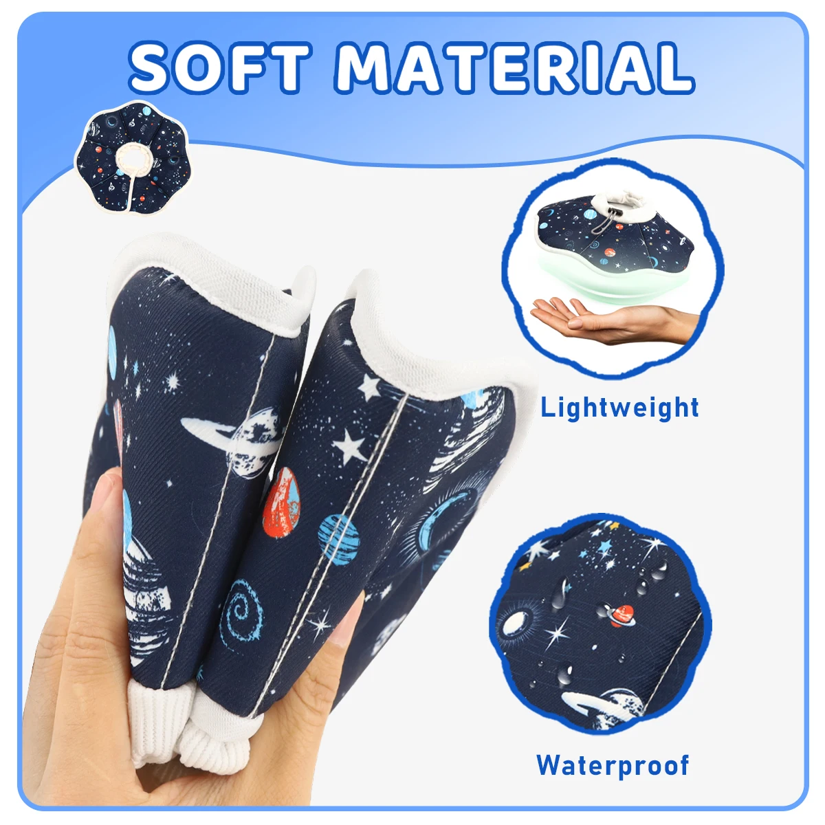 A new Elizabethan collar, stylish and high-value cartoon printed pet protective cover, dog protective cover, cat anti-licking st 6