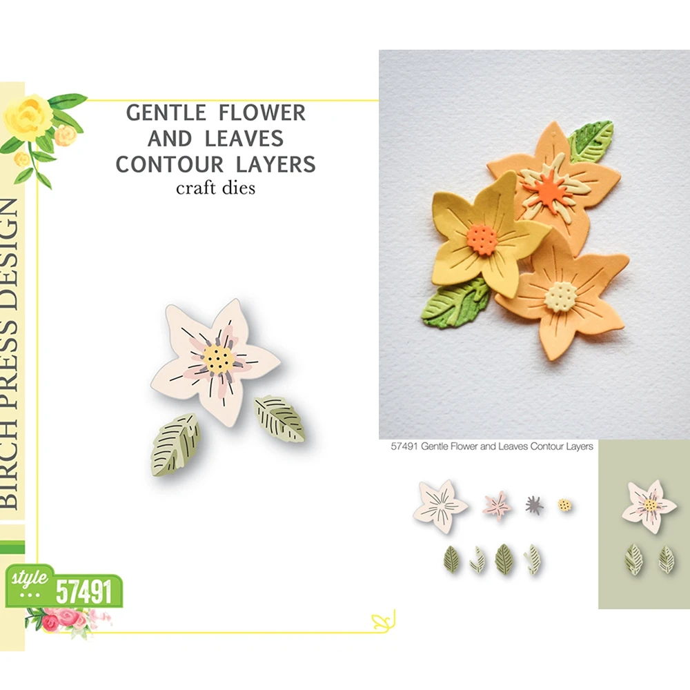 

Нежные цветы и листья, контурные слои штампов для скрапбукинга, тиснение, форма «сделай сам», бумажные открытки, резание