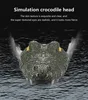 RC Crocodile Head Simulation Boat Remote Control Joke Alligator Decoy 2.4G Electric Toys Summer Water Game Spoof Toys for Boys 4
