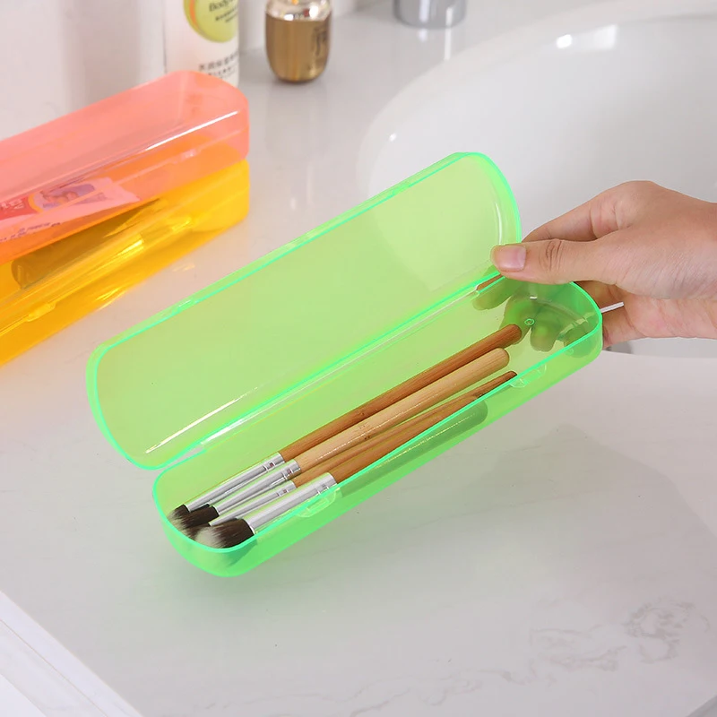 1pcs Candy Color Environmentally Storage Container Box Holder Protable Outdoor Travel Toothbrush Tooth Paste