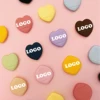 Customized logo Love fingertip thumb finger air cushion mini powder puff facial concealer loose powder setting makeup dry andwet 1