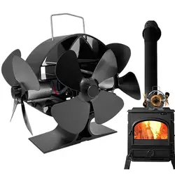 Winter thermal Wood Burning Stove Fan Heat Powered Fireplace Eco Fan for heat distribution wood/log burner/wall furnace