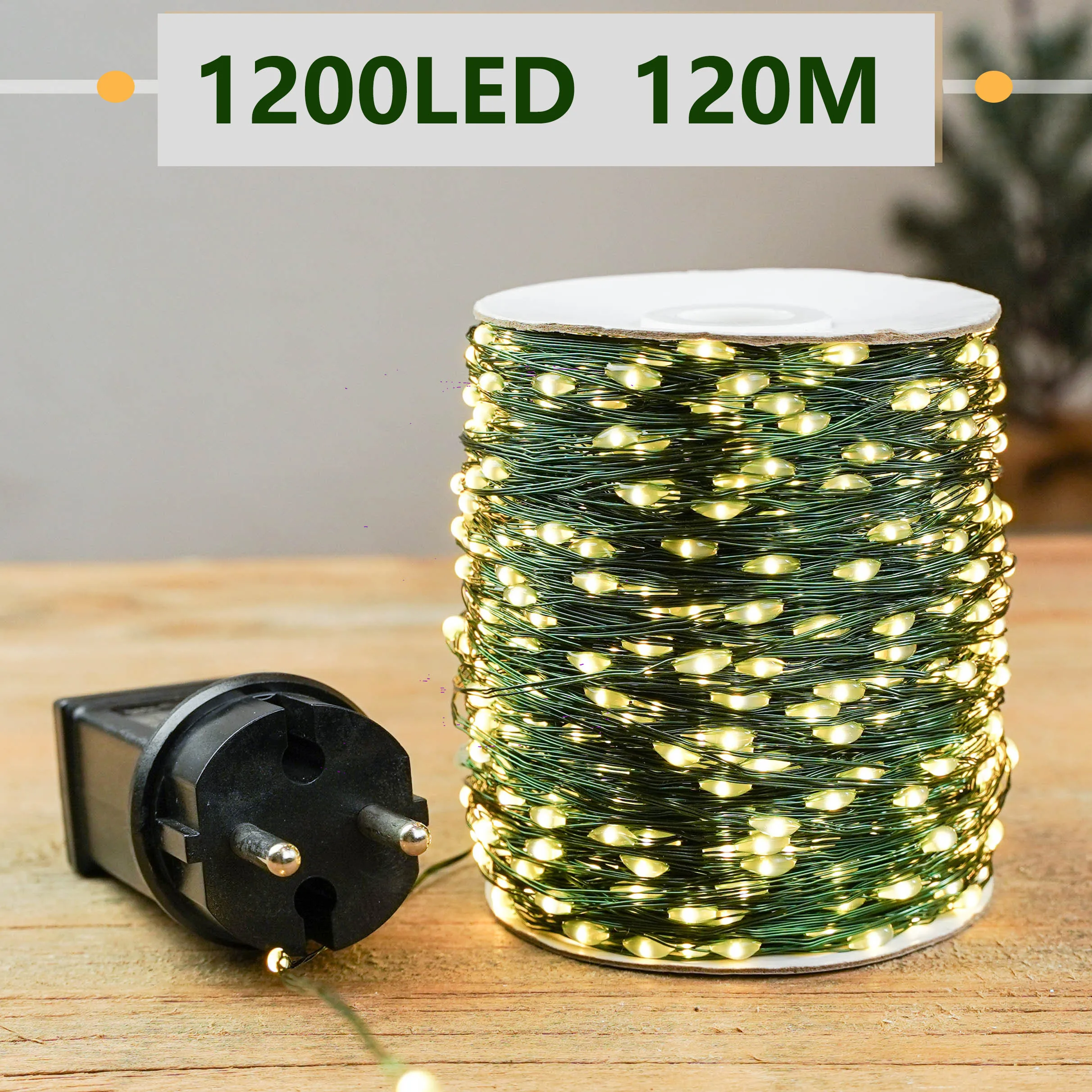 Enchanting 1200 LED Outdoor Christmas Fairy Lights - Festive Holiday & Wedding Decor