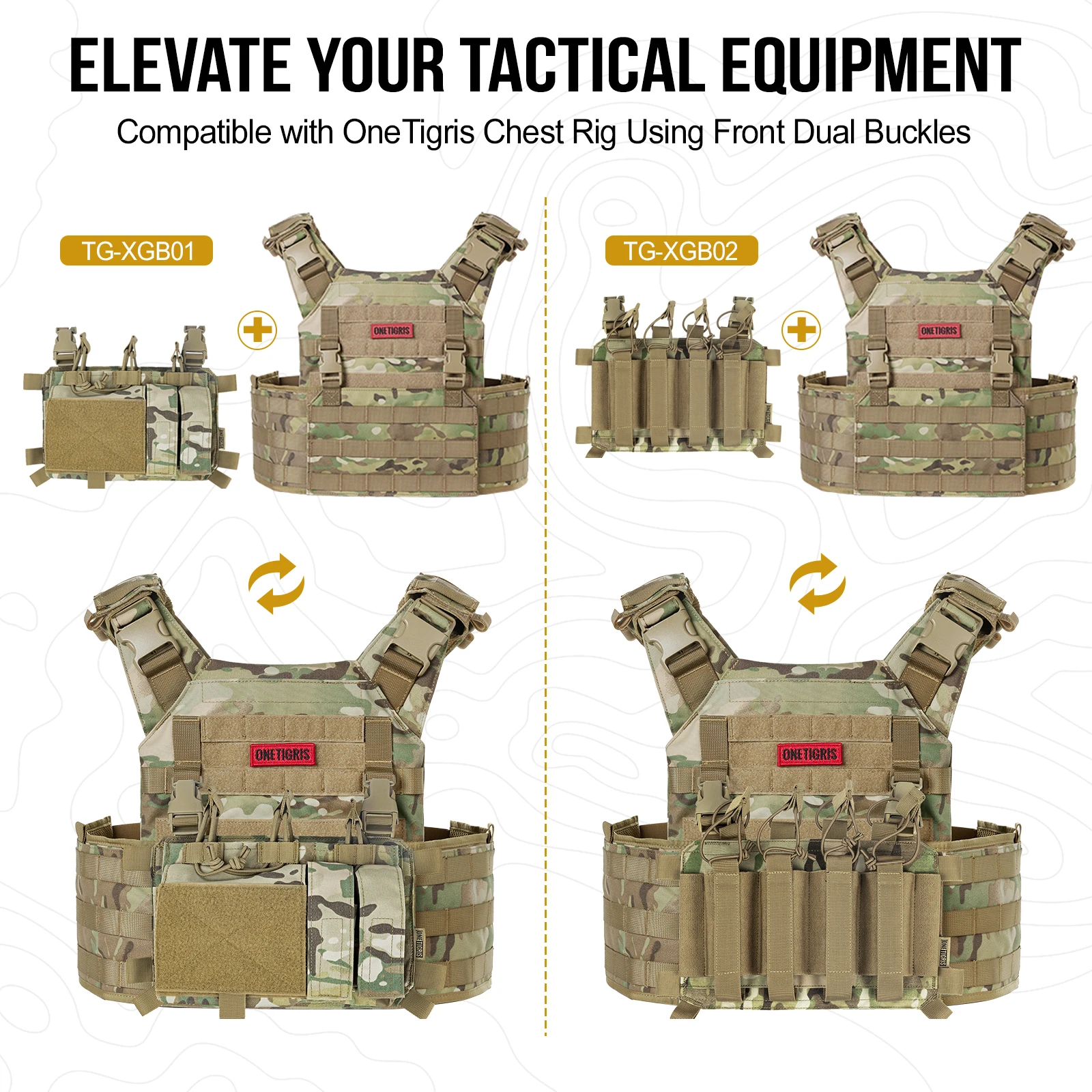 ONETIGRIS Tactical Vest MOLLE Griffin AFPC JPC Modular Paintball