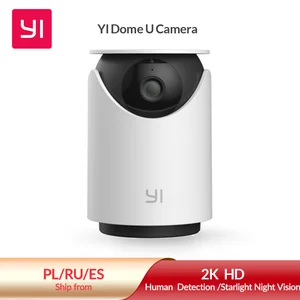 YI Dome U Security Indoor Cam Pan & Tilt IP 1080P with Wi-Fi Human & Pet AI Video Surveillance Voice Assistant Compatibility