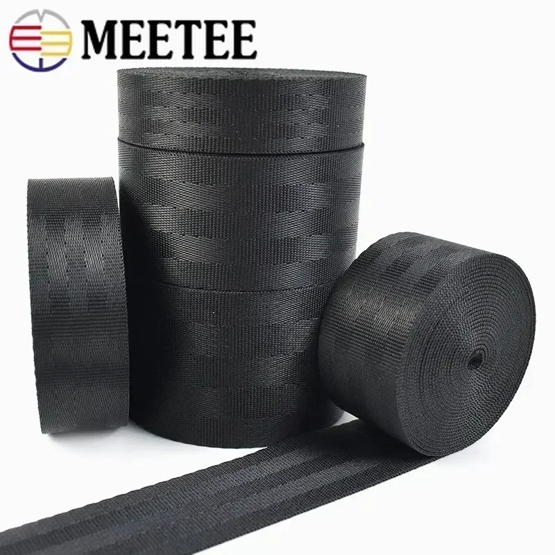 Polyester Nylon Webbing Tape 5Meters 20-50mm Manual Child Safety Seat Ribbon Band Backpack Pet Strap Belt Crafts Material