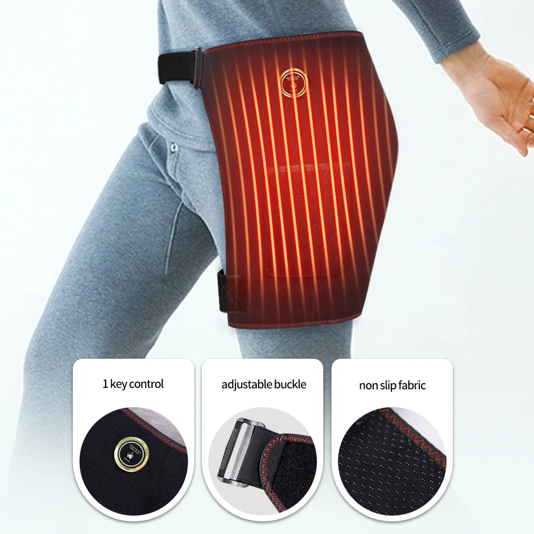 Portable Electric Heated Hip Massager Vibration Kneading Sciatica Pain Alleviation Muscle Strain Recovery Winter Warm Gear 1 Portable Electric Heated Hip Massager Vibration Kneading Sciatica Pain Alleviation Muscle Strain Recovery Winter Warm Gear 1