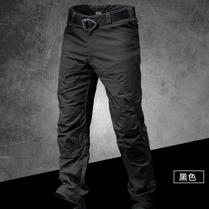 Men Outdoor Hiking Sports Quick Dry Slim Pants Spring Autumn Training Climbing Breathable Long Cargo Trousers Overalls