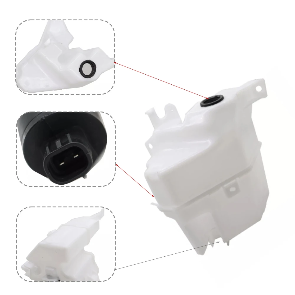 85315-42460 Windshield Washer Fluid Reservoir Tank with Tube For Toyota RAV4 2020 5