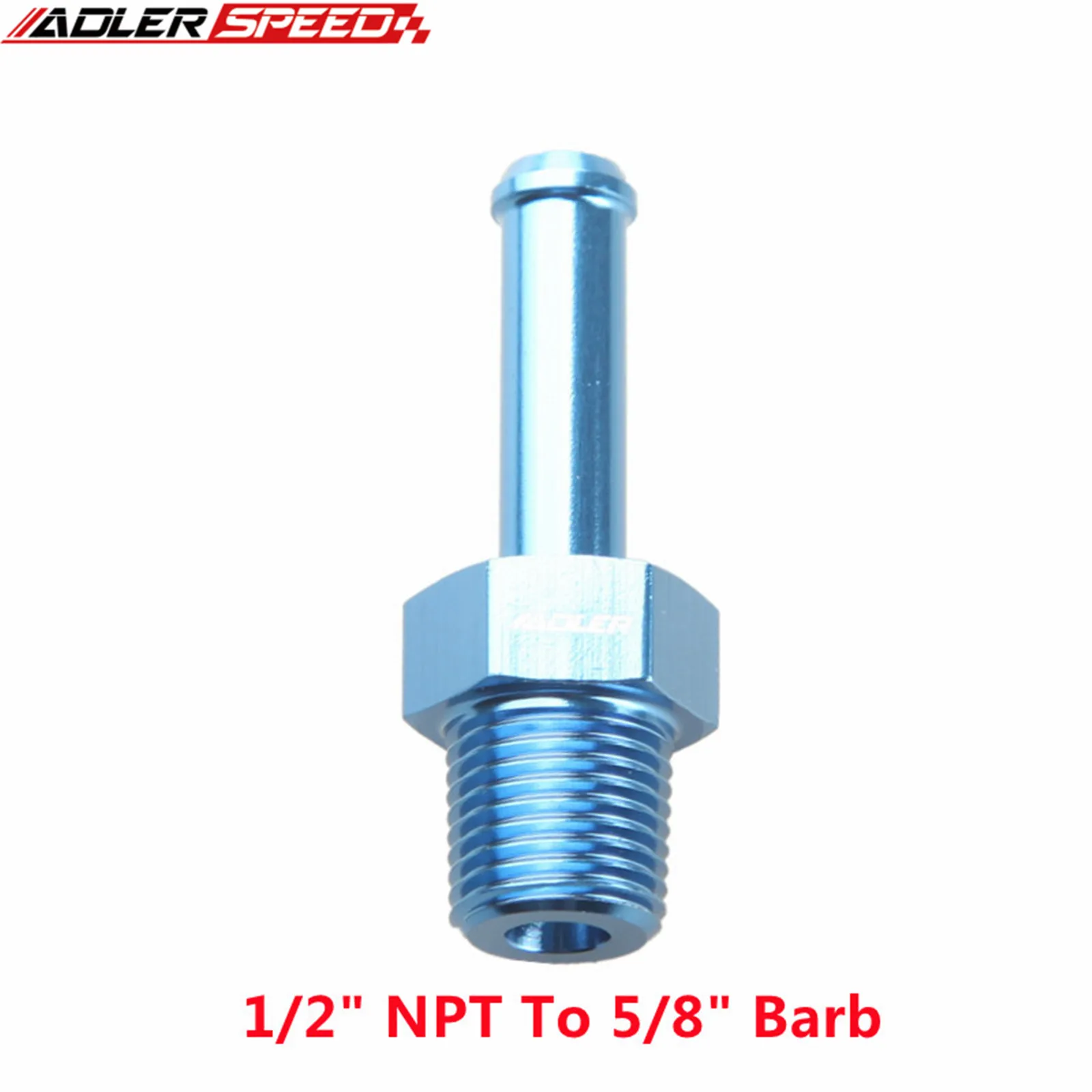 (1/8 NPT 1/4) (1/2 NPT 5/8)(1/2 NPT 수 3/4) 호스 바브 직선 피팅 어댑터 알루미늄