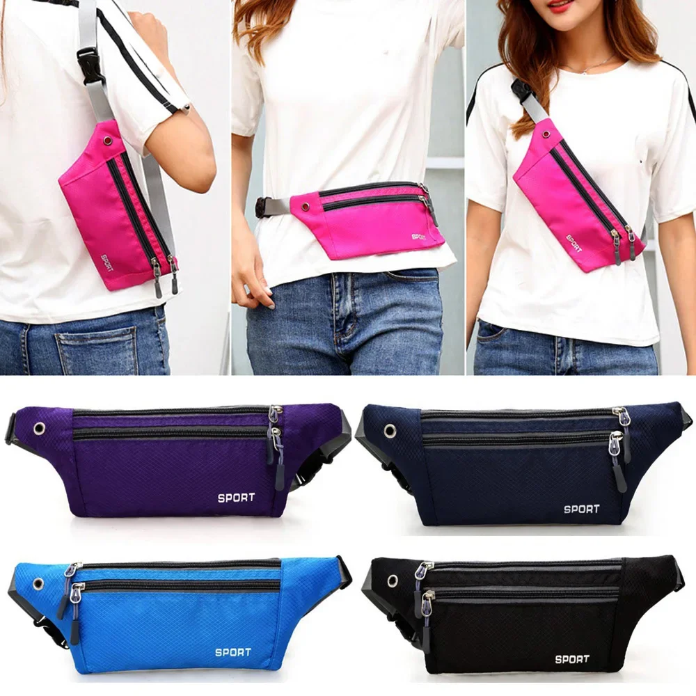 Women Sport Waist Pack Fanny Pack Crossbody Wallet Belt Travel Phone Bag Fashion Sport Pouch Money Fanny Bum Bag