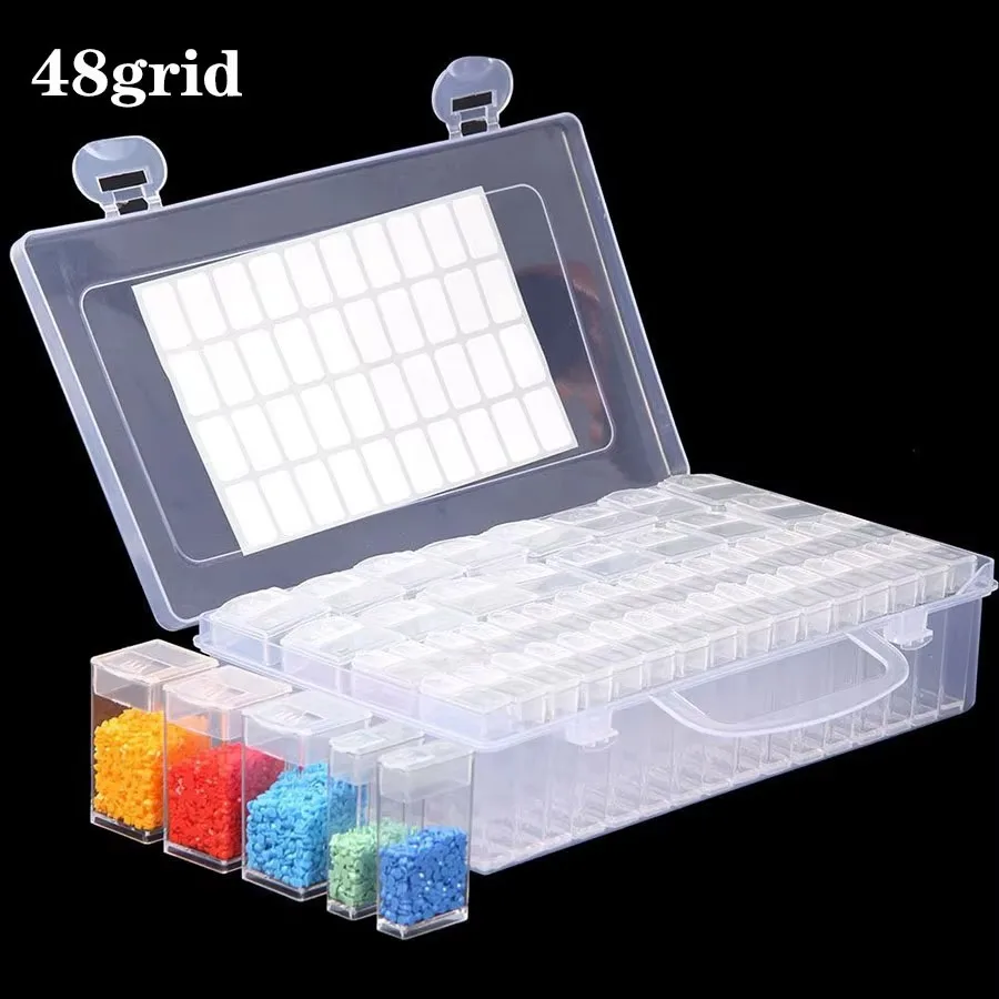 5D DIY Diamond Painting Storage Box-Tool Accessories Container for Embroidery Drill Box Mosaic Case Organizer diamond painting accessories diamond painting accessory box