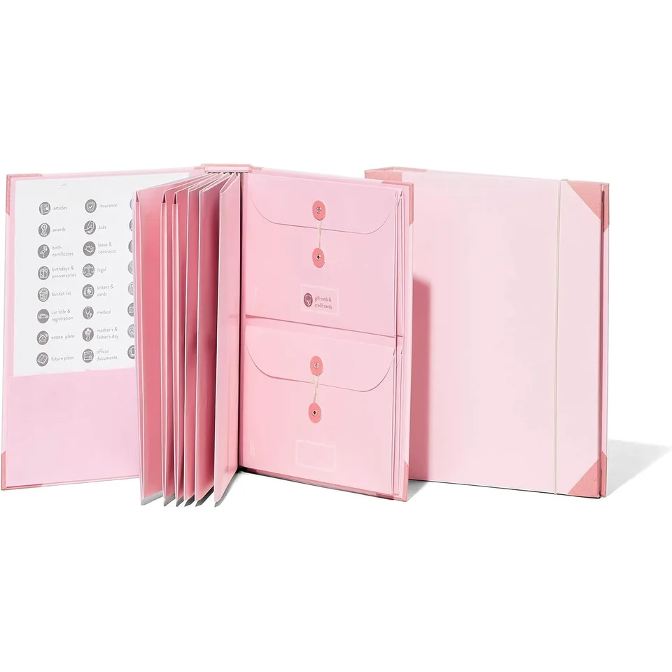 Multifunctional Binder Organizer with Label Pockets