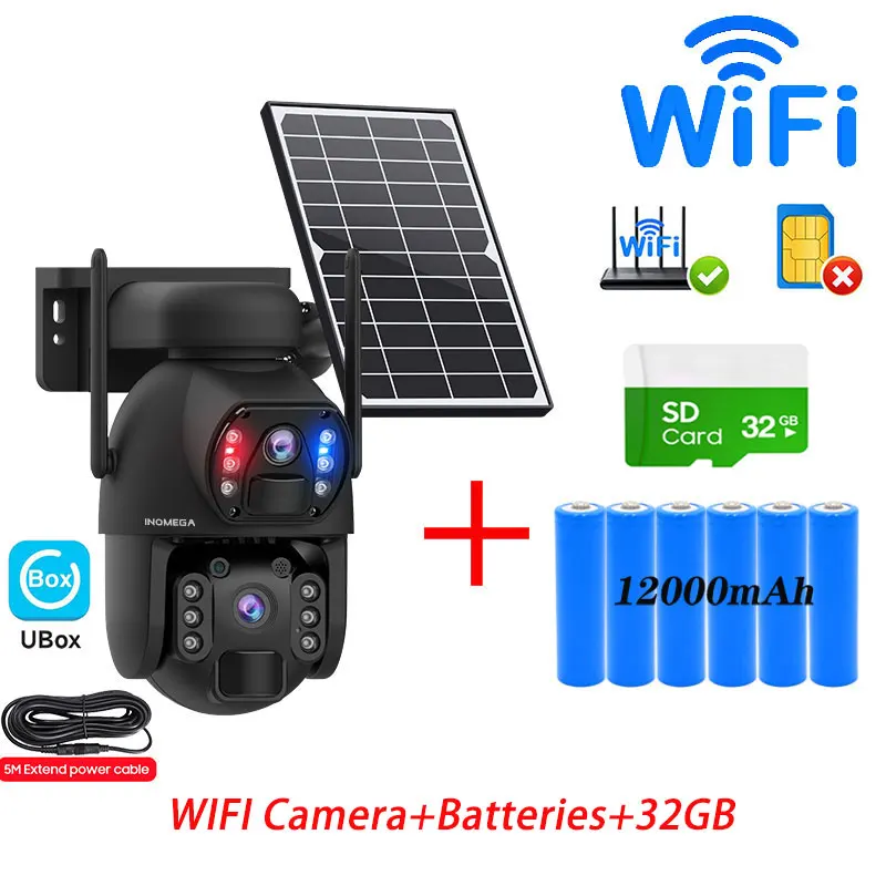 كاميرا أمان لاسلكية خارجية مقاومة للماء INQMEGA ،...