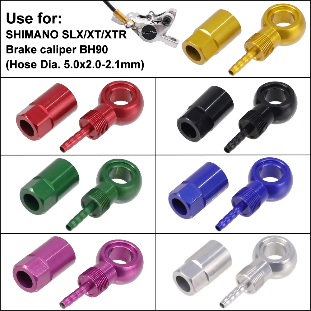 Bike Brake Fitting HEPPE Bike Hydraulic Brake Banjo Fitting Bike Brake Hose Fitting Olive Connector for BH90 SLX/XT/XTR Brakes