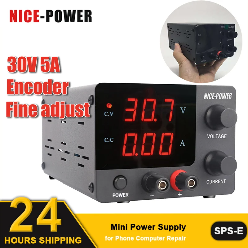 Mini Laboratório Fonte de Alimentação Fonte de Energia Ajustável Comutação Programável Estabilizador de Tensão Regulador Led 30v 5a 15v 10a 220v