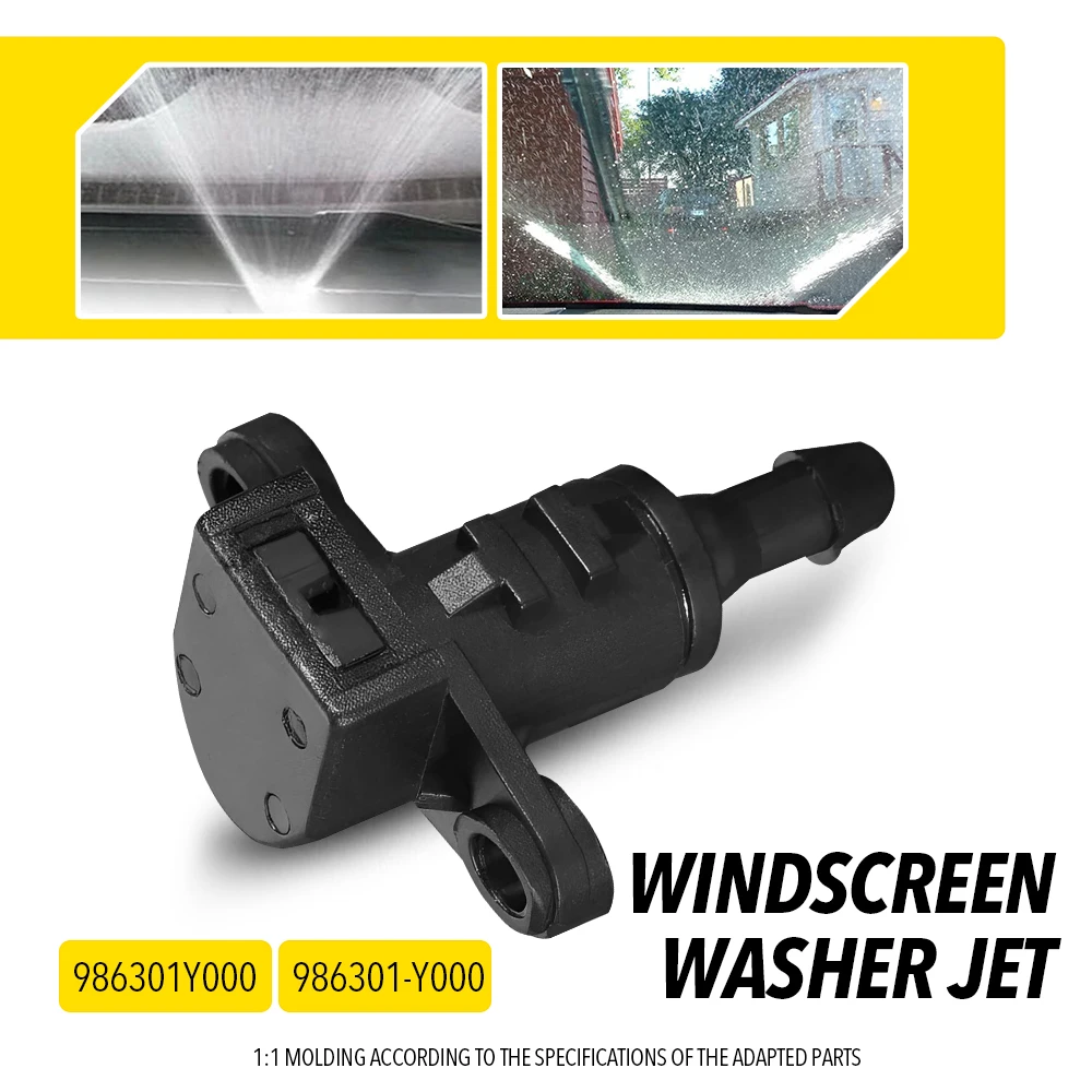 2/1Pcs Car Windscreen Washer Jet For Hyundai I10 2013 2014 2015 2016 Car Front Windshield Wiper Nozzle Jet Sprayer Outlet