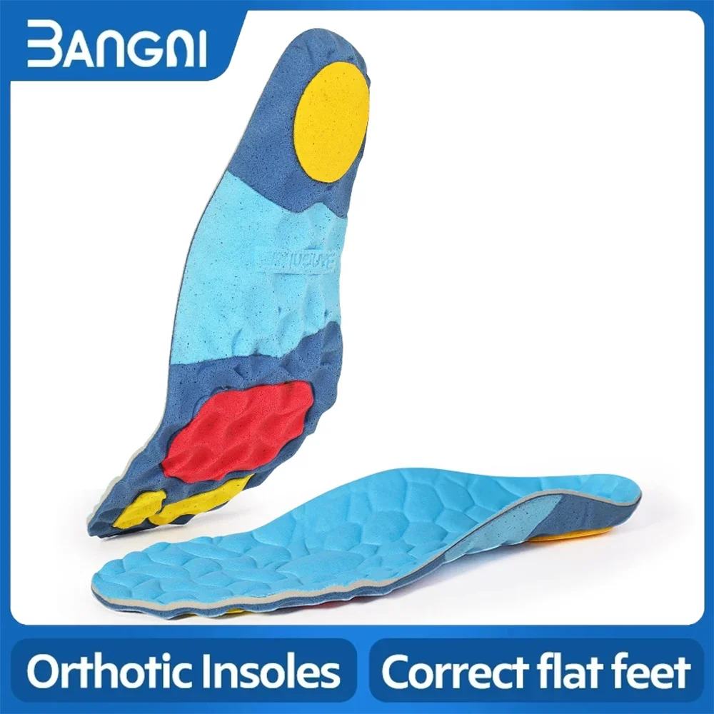 

3ANGNI 1 Pair Memory Foam Quick-Drying Light Weight Comfort Sport Insole Ease Pressure Solid Color Men and Women