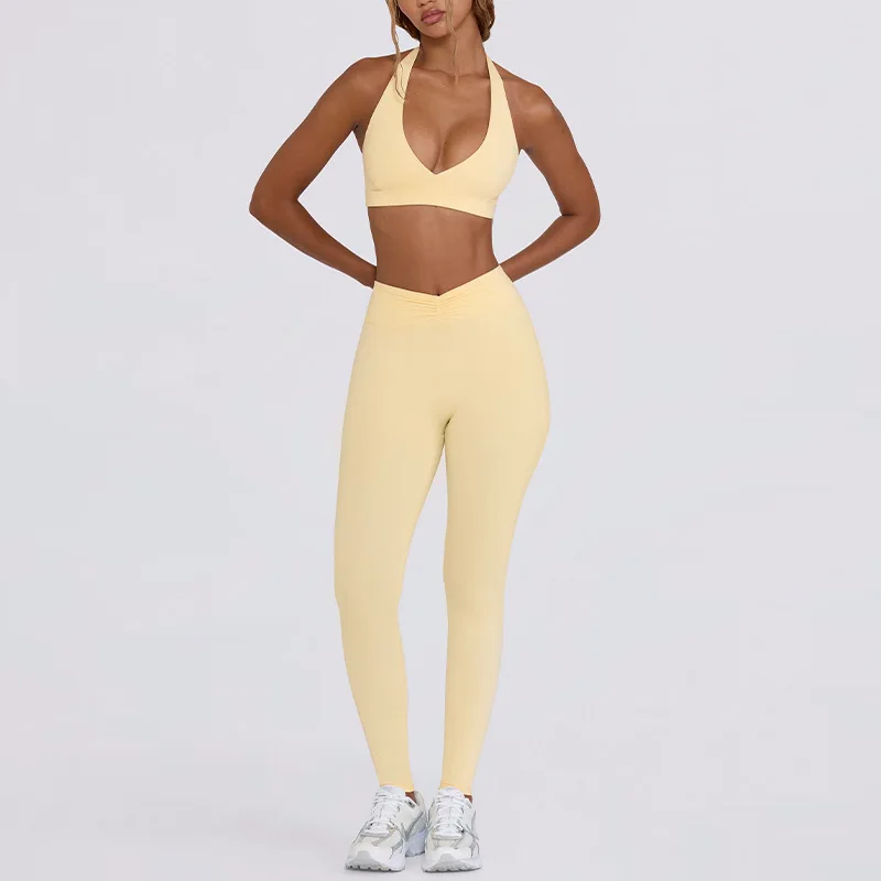 yellow pants set