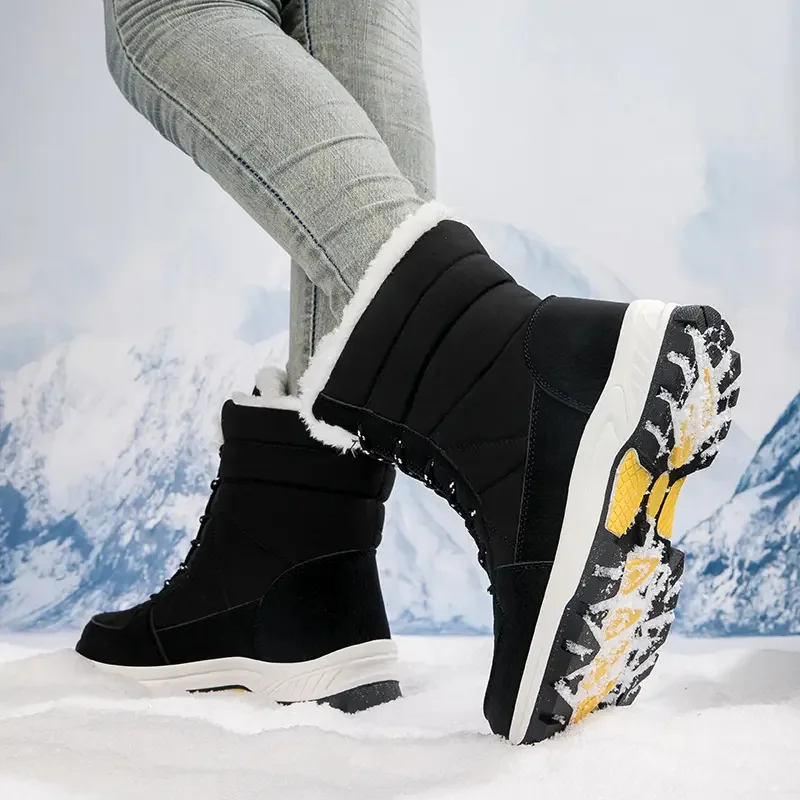 Snow Boots New High-top Boots Luxury Designer Shoes Their Flat Shoes Winter Men's Anti-skid Boots Women's Winter High Boots