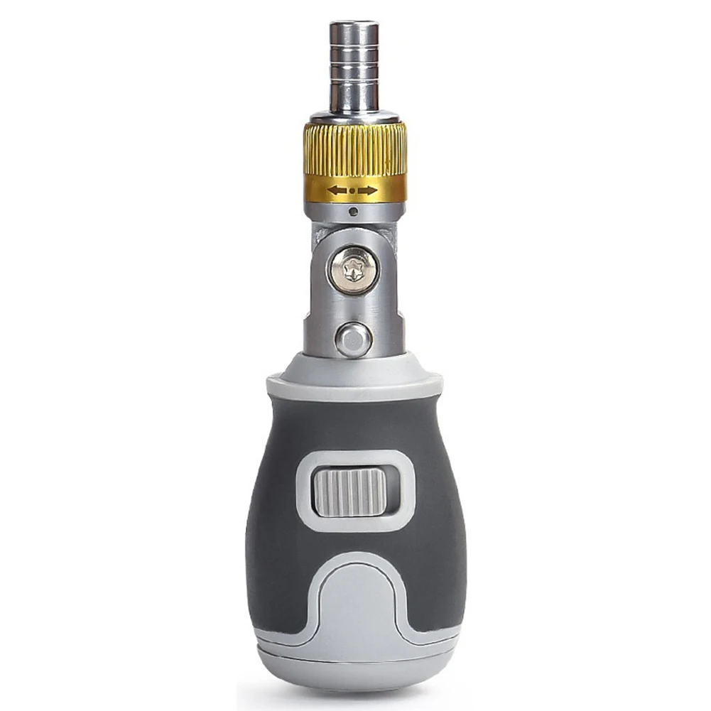 

Ratchet Screwdriver Set 140*40mm 8 In 1 Accessories Grey/Orange Manual Tool Multi-angle Multi-functional Spare Parts
