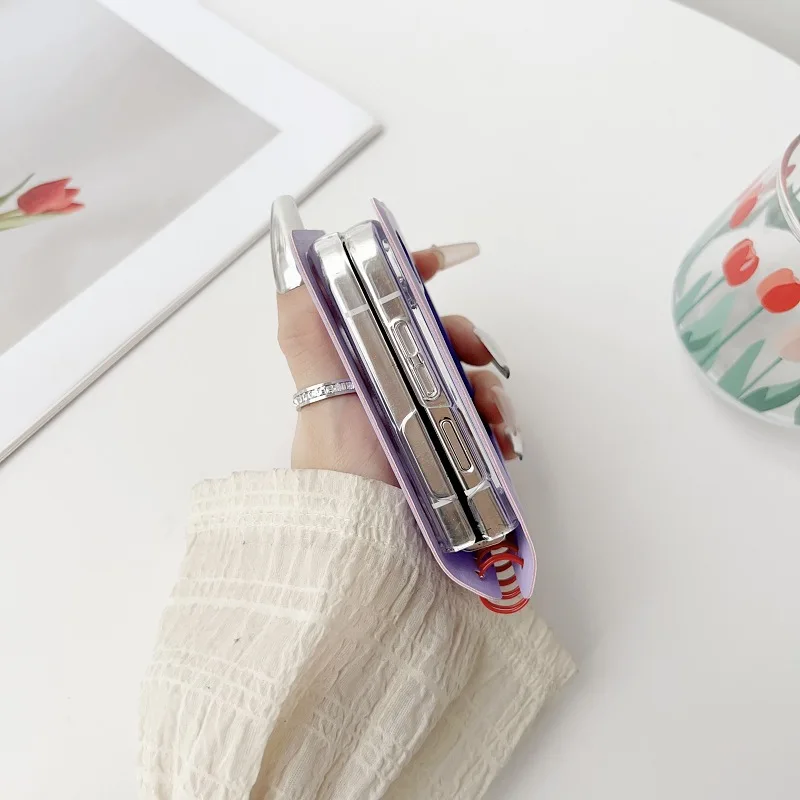 Notebook stil etui til Samsung Galaxy Z Flip 6 Z Flip 5 Z Flip 4 3 2 1 etui Shockproof Shell For Flip 2 Bagcover z플립 6 케이스_voghion.com