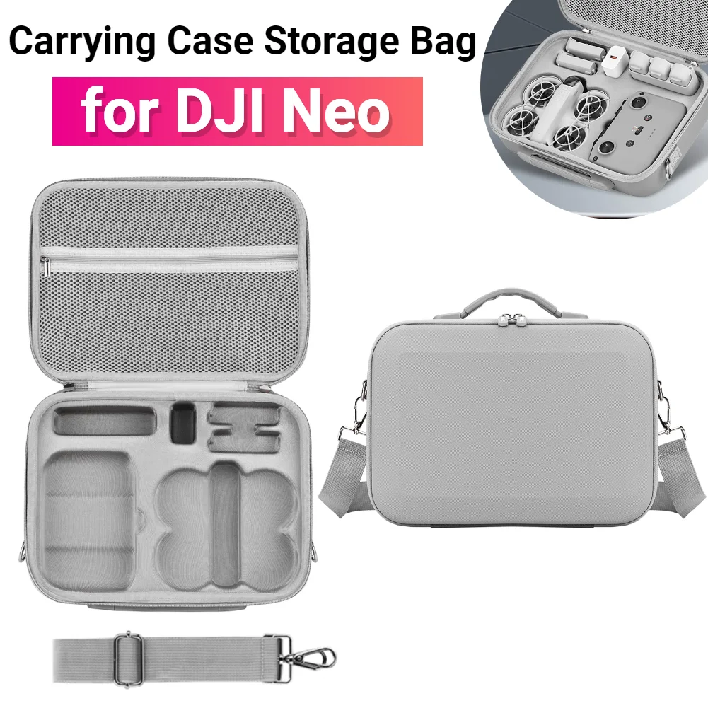 For DJI NEO Carrying Case Portable Handbag PU Leather Protective Bag Hard Shell Shoulder Bag for DJI Neo & Drone Accessories