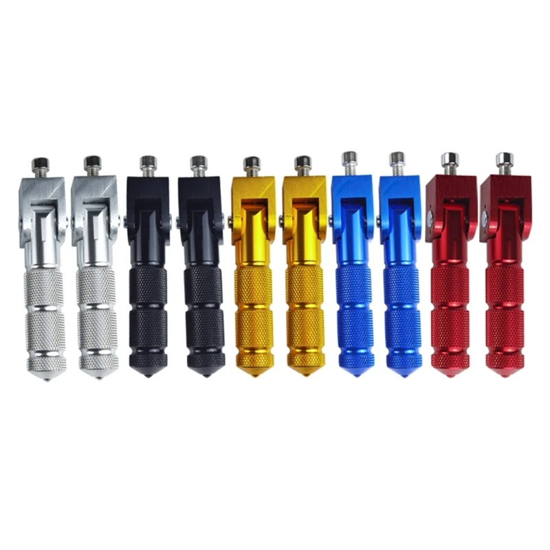 8mm Universal Pedals Folded Footrest Footpeg Compatible Motorcycles Bicycles Electric Vehicles Mopeds Karts Scooters motorcycle accessories motorcycle footrests motorcycle foot pedals