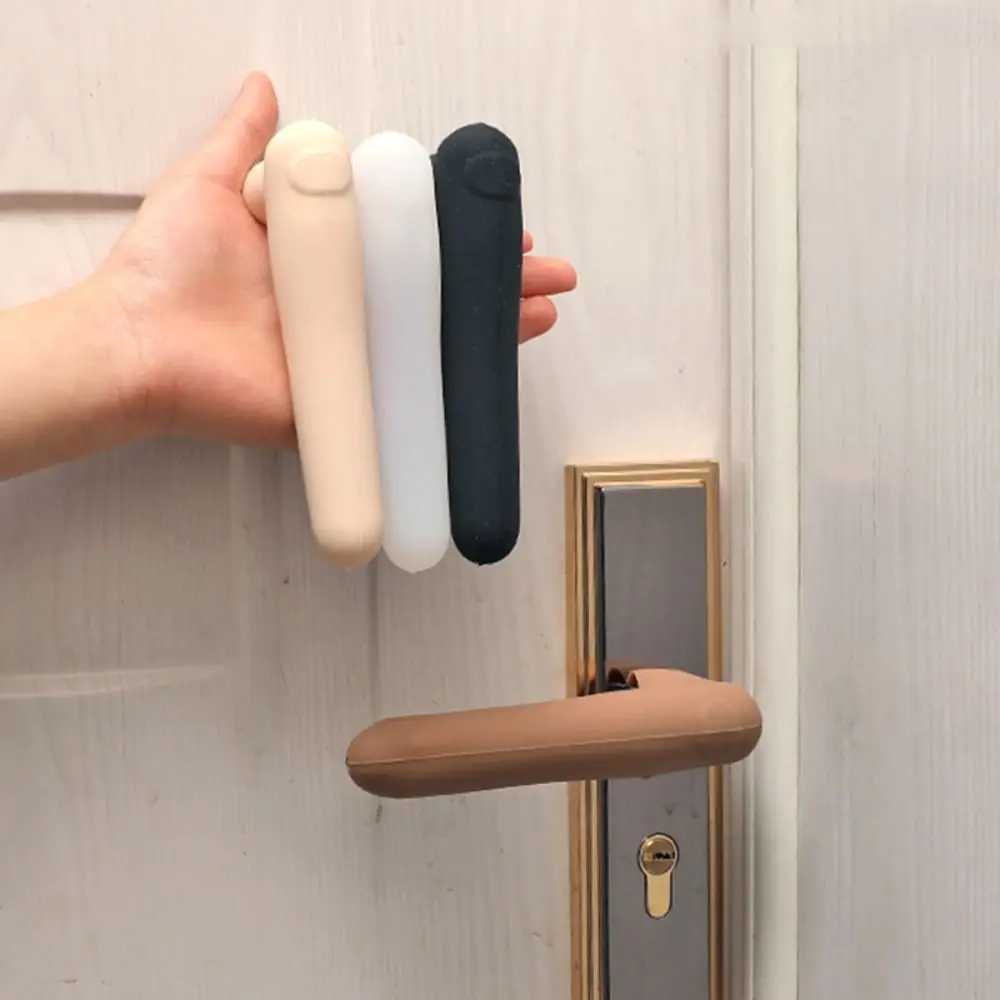 Portable Silicone Door Handle Cover Anti Collision Anti-Static Door Knob Cover Silent Anti-Slip Doorknob Sleeve for Home door knob covers,door handle covers