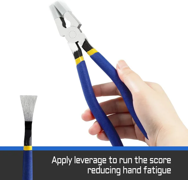 Pinze Per Vetro Colorato - Pinze Piatte Per Taglio E Lavorazione, Con Punta In Gomma - Foto 8