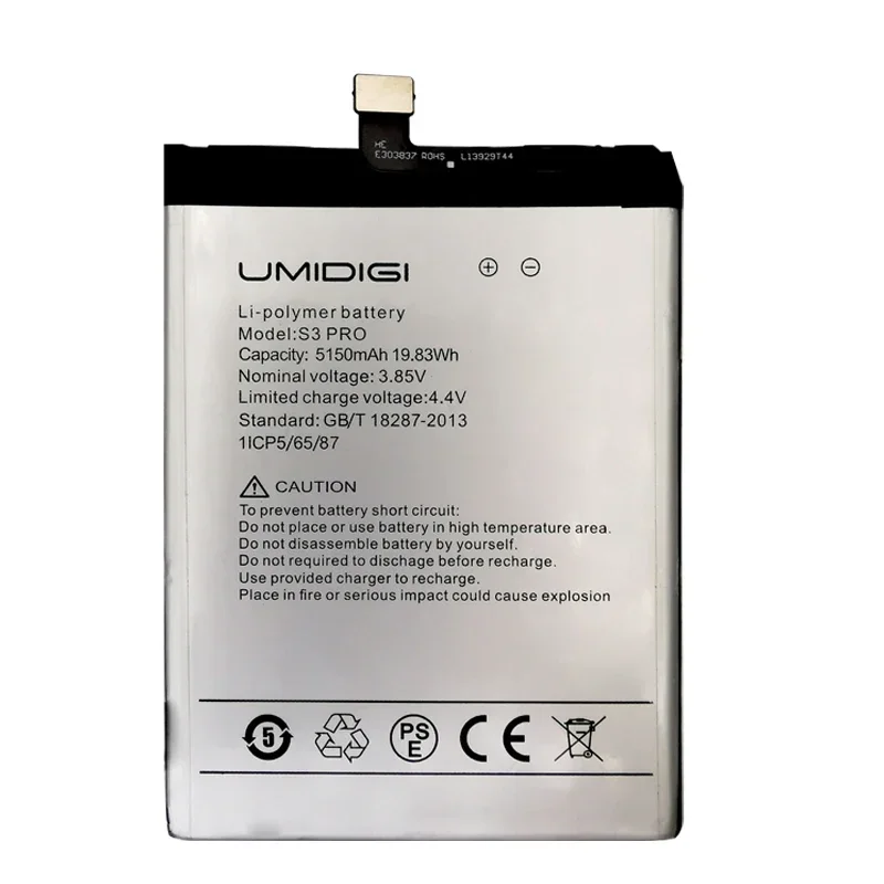 2024 Years 100% Original For UMI Umidigi F1 F1 Play S3 Pro Original Battery 5150mAh Hight Capacity 3.85V Replacement + Tools