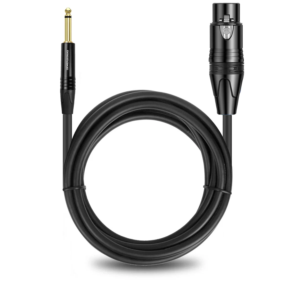 DREMAKE 6.35 -3  XLR  XLR- ,  ÷ ũ  ̺, Ŀ ͼ , 6.3mm, 6.5mm