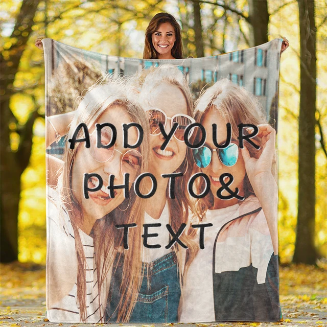 Plaid personalizzato con foto coperta letto idea regalo amore fidanzati