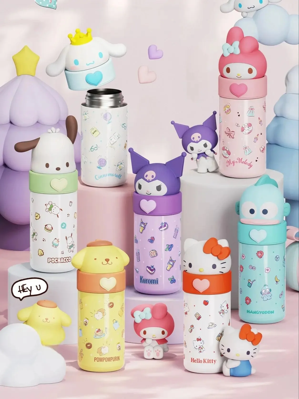 Sanrio Hello Kitty 350ml Stainless Steel Thermos Kawaii Kuromi