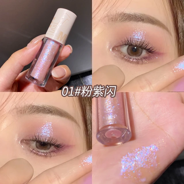 Glass Peach Bright Eye Shadow Stick Shimmer Glitter Highlight Liquid Eye  Liner Sequins Lying Silkworm Shiny Eyes Korean Makeup - AliExpress