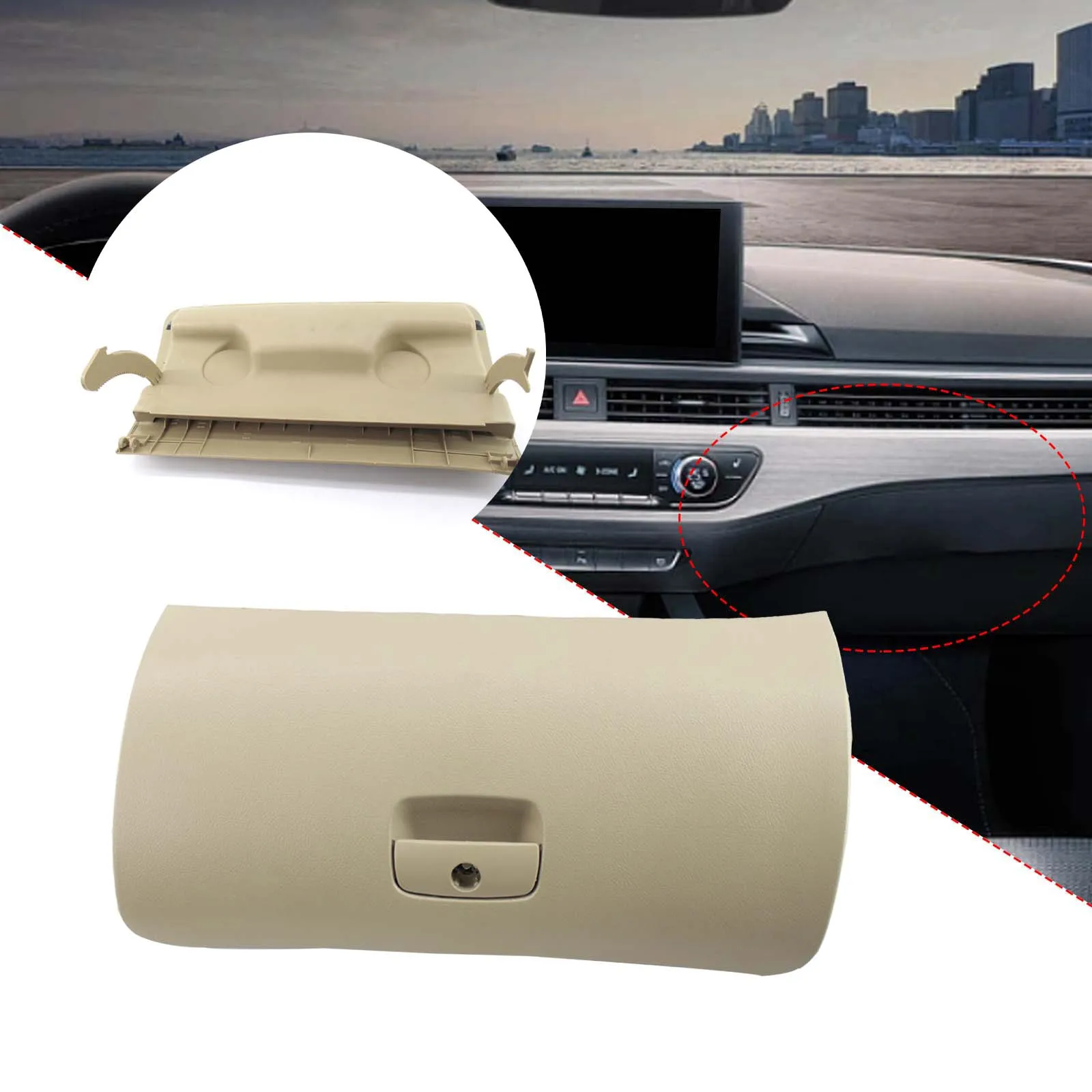 Car Console Glove Box Door Cover Lid 3B1 857 122B Directly Replace Durable for VW Passat B5 B5.5 1997-2005 Accessory glove box lid car center console cover