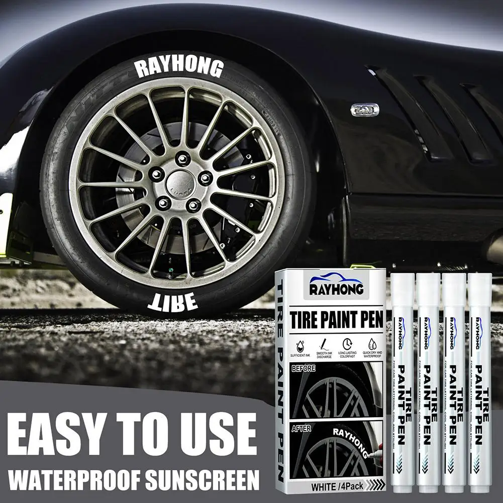 

Tire Marker Pens For Car Tire Lettering, Waterproof Permanent Oil Based Paint Marker, Auto Rubber Metal Tires Paint Pen Mar Y3S4
